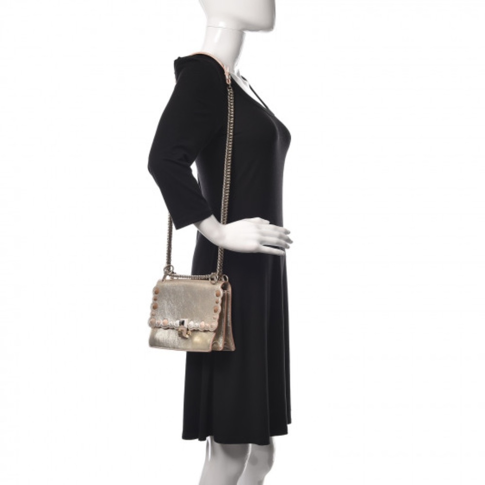 Fendi Studded and Scalloped Kan I Bag